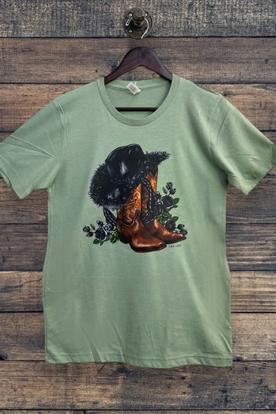 Black Cowboy Hat Shirt (PRESALE)