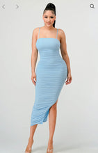 Load image into Gallery viewer, Maddy Midi Dress (light blue)

