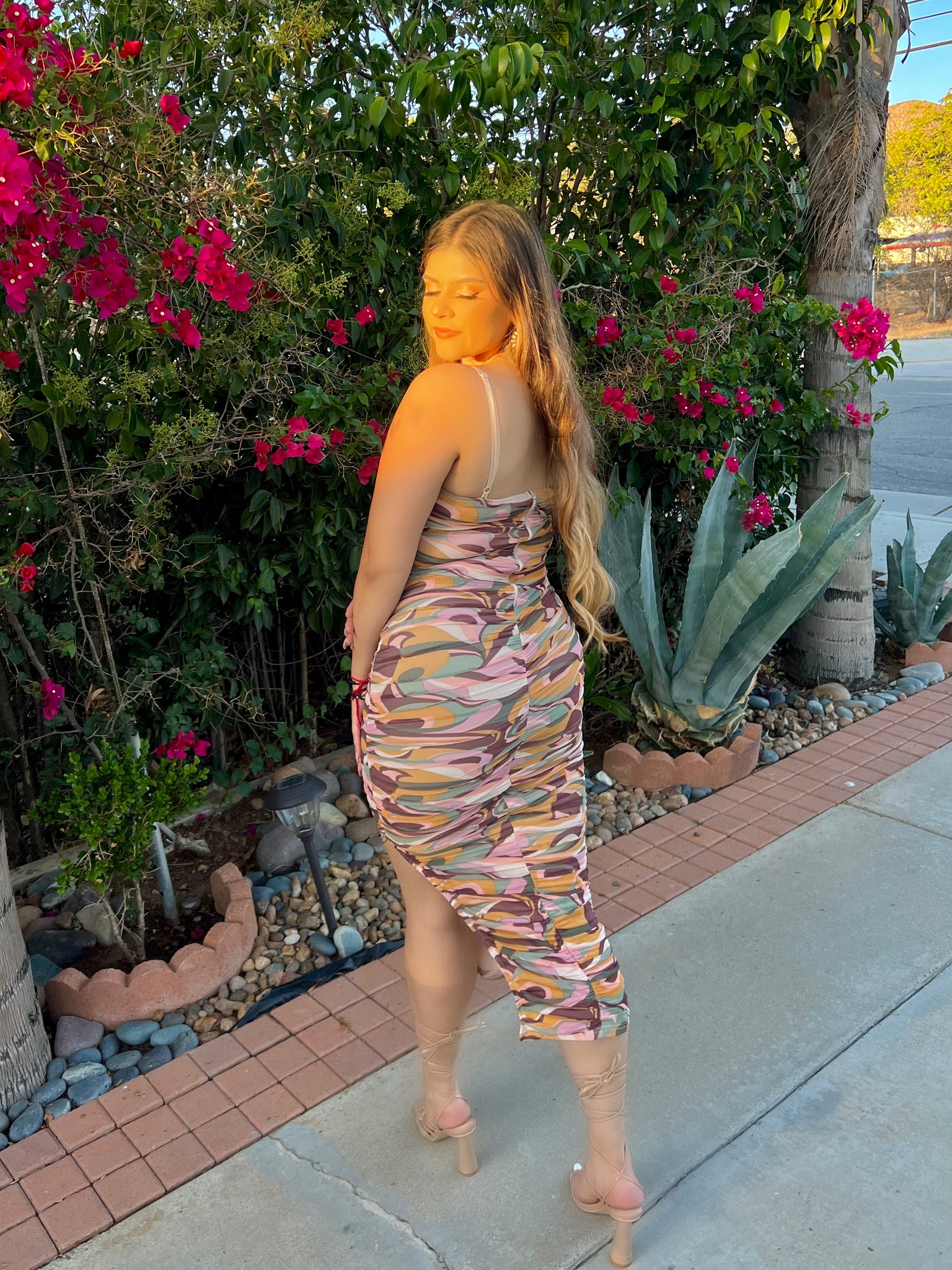 hazel midi dress Hazel Midi Dress Floral Combo / L