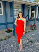 Load image into Gallery viewer, Maddy Midi Dress (Red)
