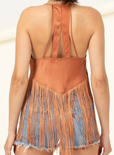 Load image into Gallery viewer, Kendall Fringe Top (Camel)
