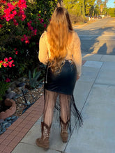 Load image into Gallery viewer, Teresa Leather Fringe Skirt
